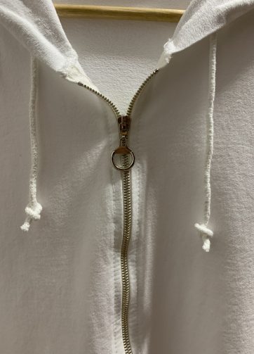 Sudadera Blanca Cremallera